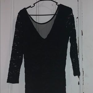 Black Lace Cocktail Dress